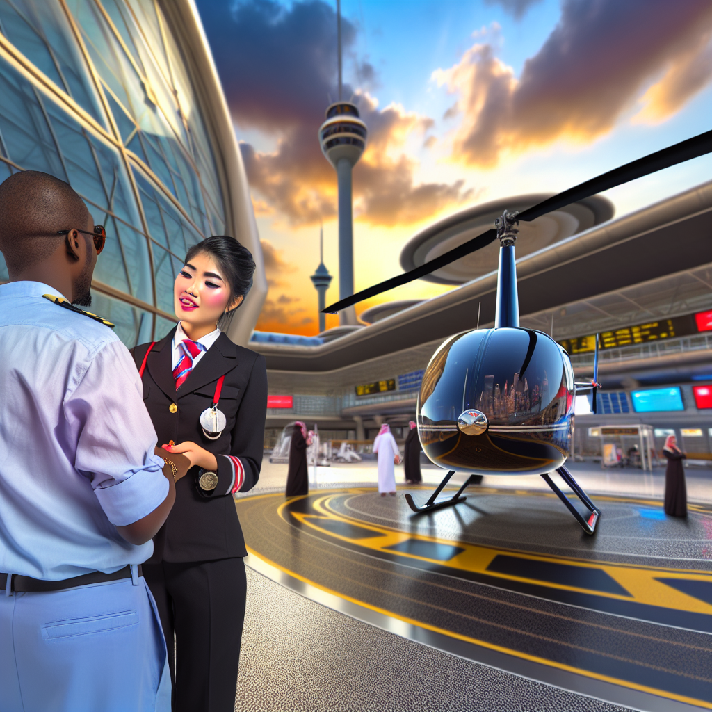 Sunset Helicopter Rides in Dubai: The Most Magical View - Dubai helicopter excursion, Dubai aerial tour, Dubai skyline helicopter